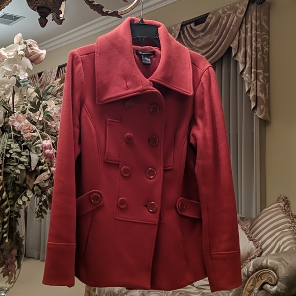 INC double breasted jacket w/jersey shirt - Picture 4 of 16